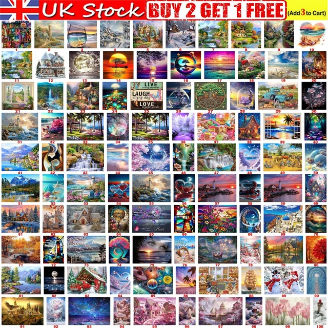 5D DIY Full Drill Diamond Painting Fantasy Books Cross Stitch Embroidery Decor
