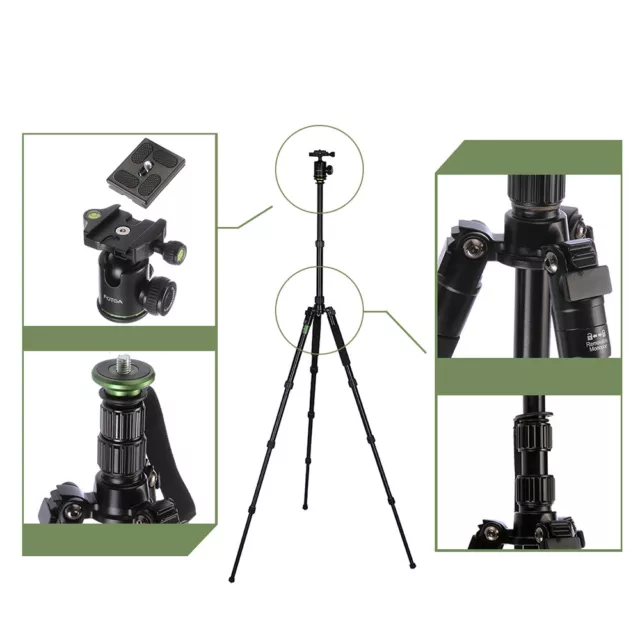 FOTGA Aluminum Tripod Monopod BallHead Pocket Travel for DSLR Camera