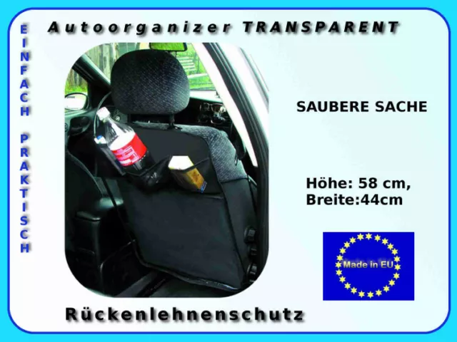 2 Autoorganizer Protector de Asiento para Respaldo Silla Coche Protección 2