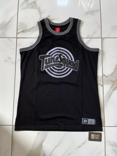 Michael Jordan #23 Space Jam Tune Squad All Black *RARE* 20th anniversary Jersey