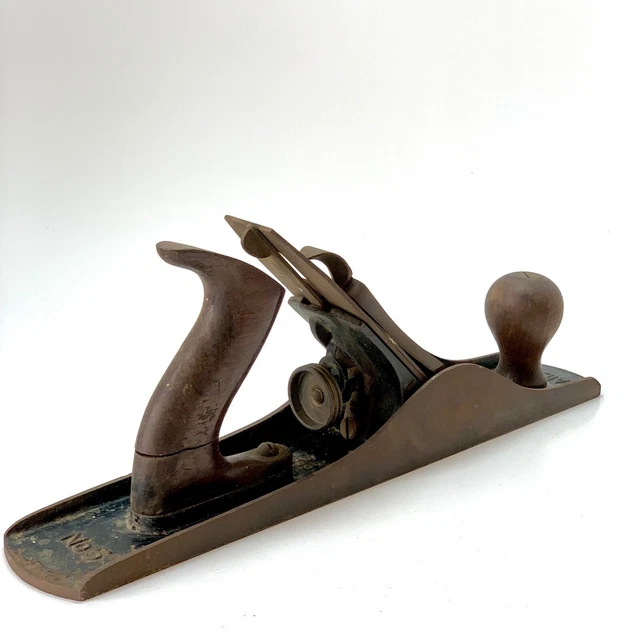 Vintage Stanley Bailey Sweetheart No 5 Type 14 Wood Plane 1929 1930 3