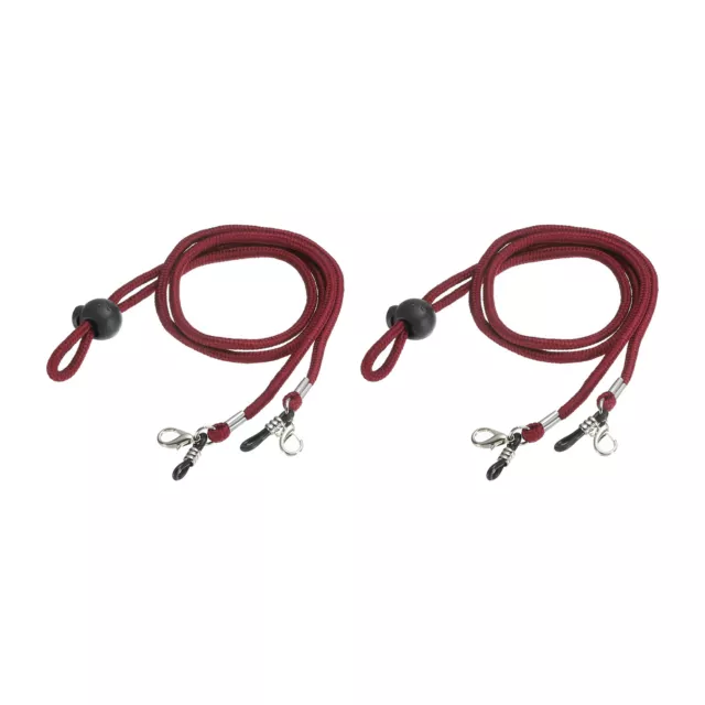 33" Eyeglasses Holder Straps Cord Sunglasses Eyewear Retainer Chain, 2Pcs Red