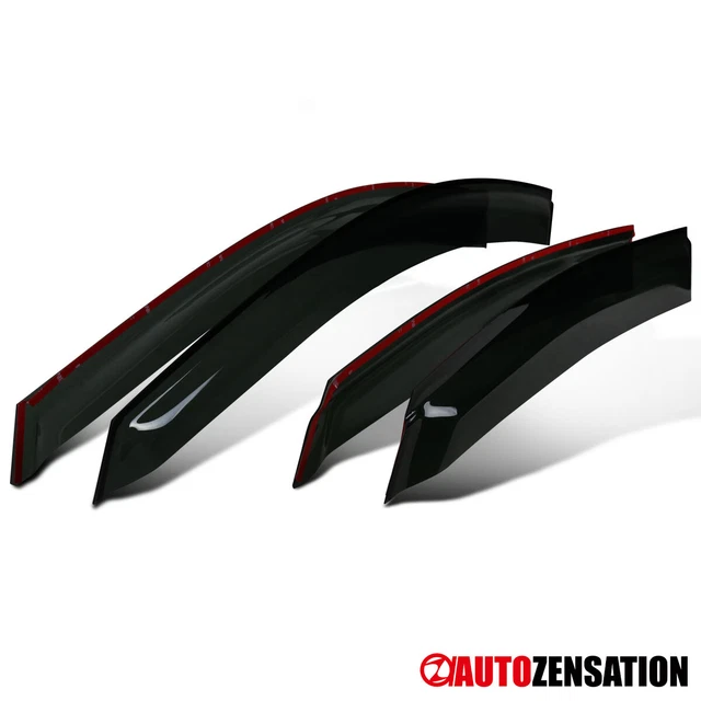 Fit 2008-2011 Ford Fitcus 4Dr Shade Deflector Rain Guard 4PC Smoke Window Visors