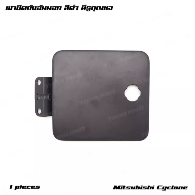 Adatto a Mitsubishi Cyclone L200 Mighty Max 1986 - '96 Lh tappo serbatoio carburante metallo nero
