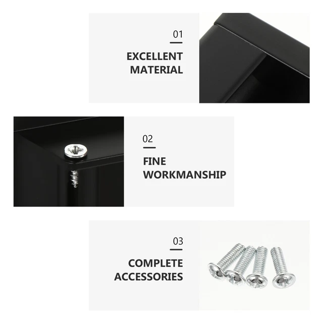 2 Pcs Closet Doors Handle Cabinet Door Knobs Drawer Pulls Diaper 12