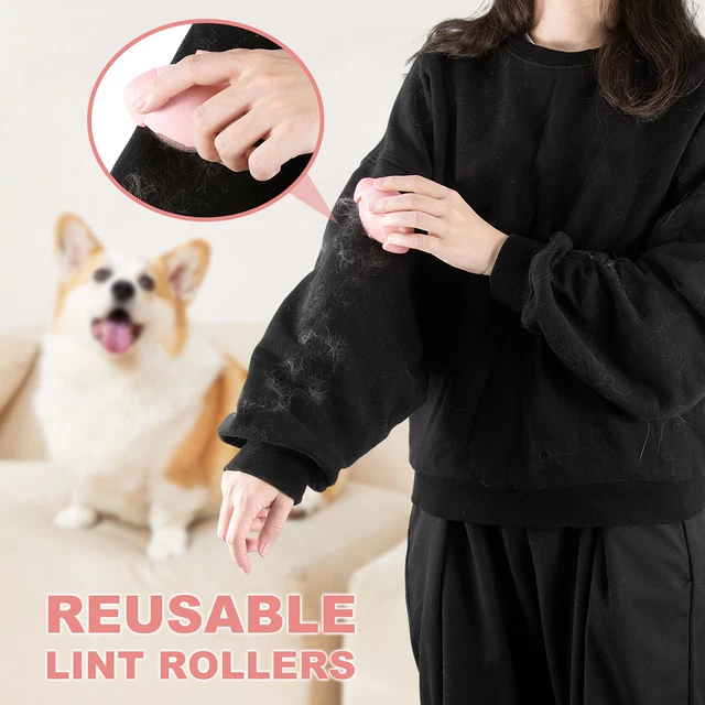 Portable Travel Mini Dog Pet Hair Remover Washable Gel Lint Roller Ball Reusable