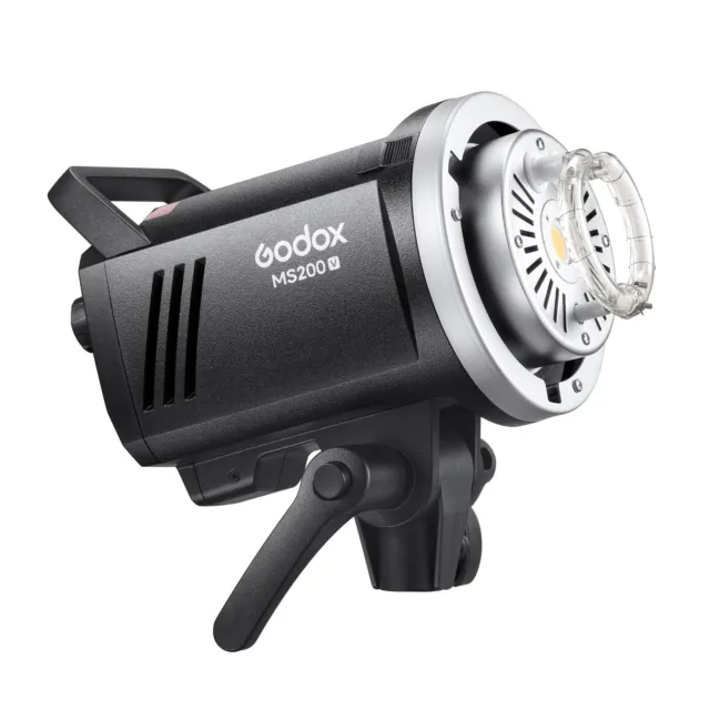 Godox MS200V 200Ws Super-Compacto Estudio Flash Estroboscópico con Lámpara de Modelado LED