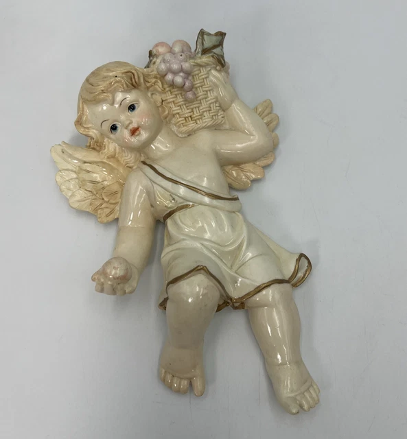 VINTAGE PRESTIGE RESIN CHERUB ANGELS WALL HANGING 26.99 PicClick