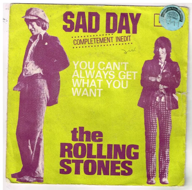 The ROLLING STONES   Sad day       7" 45 tours SP