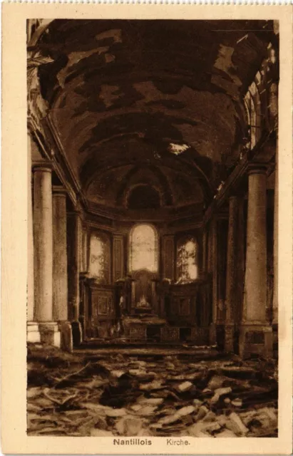 CPA Nantillois - L'Eglise - Kirche - Ruines (1037062)