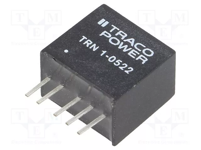 1 pcs x TRACO POWER - TRN 1-0522 - Converter: DC/DC, 1W, Uin: 4.5÷13.2V, Uout: 1