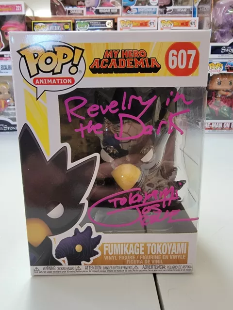 Josh Grelle My Hero Academia Fumikage Tokoyami #607 Signed Funko Pop Autograph