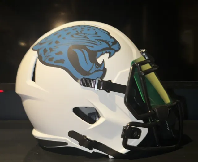 TRAVIS ETIENNE Signed FULL SIZE Lunar Eclipse Replica Helmet With Visor Jaguars