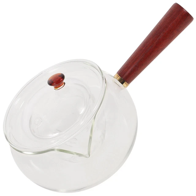 Tetera de vidrio con infusor tetera japonesa estufa tetera floración hoja suelta