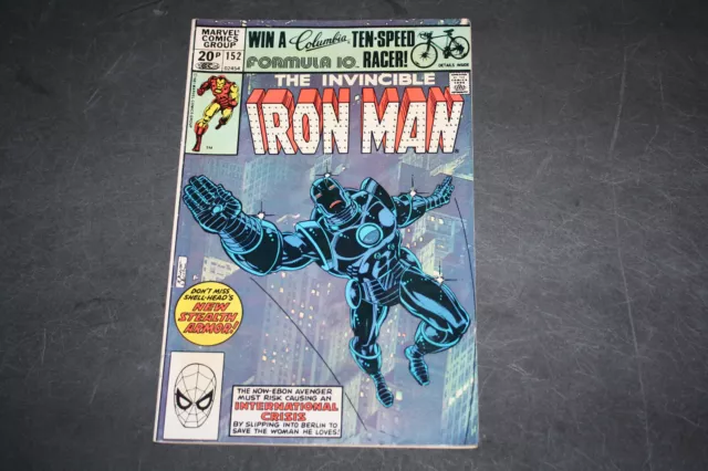 The Invincible Iron Man #152 - UK Marvel Comics Group 1981 - 1st Black Armor TOP