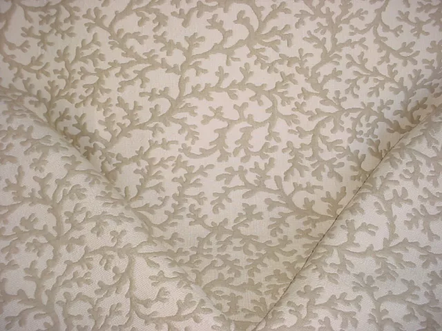 7-3/8Y Valdese Weavers Sandstone Ivory Sea Coral Matelasse Upholstery Fabric