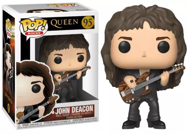 Funko Pop! JOHN DEACON #95 Queen Figure NEW & IN UK NOW - GENUINE STOCK