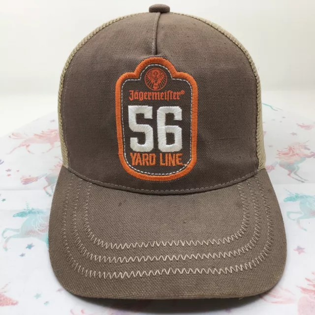 0106 Jagermeister 56 Yard Line Trucker Hat Ball Cap Snapback Mesh Jager Liqueur