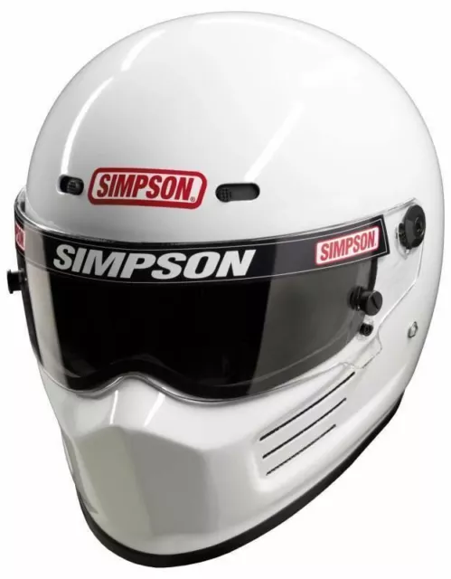 Simpson Super Bandit Helm Snell Sa2020 Schwarz Weiß Farbe Terminal Msa M6 Fia