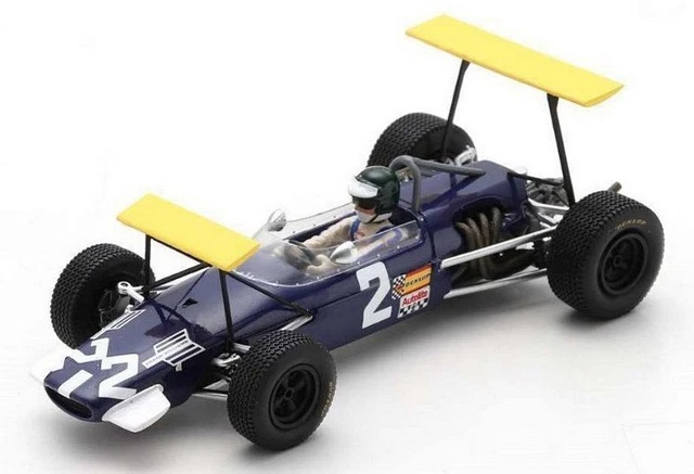 Miniature Spark Brabham BT11A – N°2, Tasman Series, Vainqueur GP Nouvelle-Zélande, 1/43