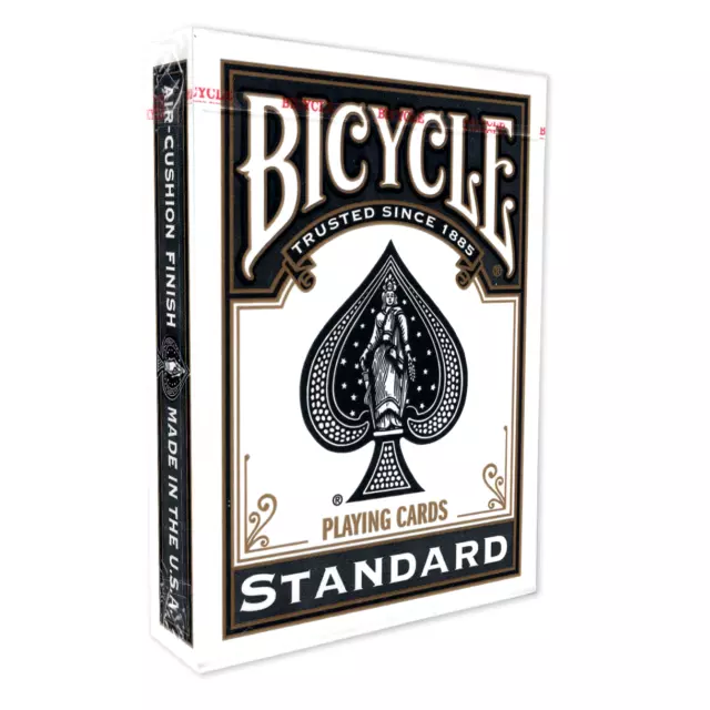 Black Backed Bicycle Playing Cards  / Deck - Genuine Standard Stock Poker 808