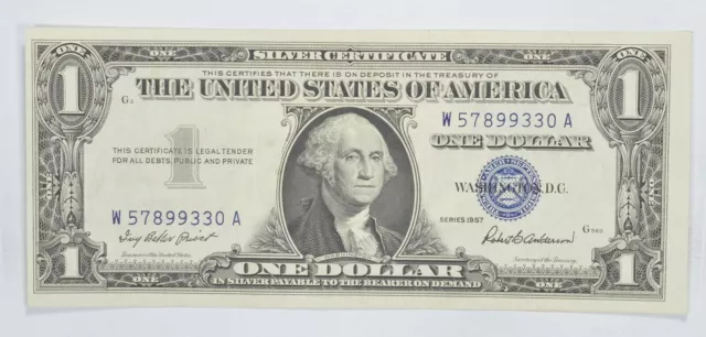 Crisp Unc 1957 $1.00 Silver Certificate Notes - BRAND NEW US Dollar