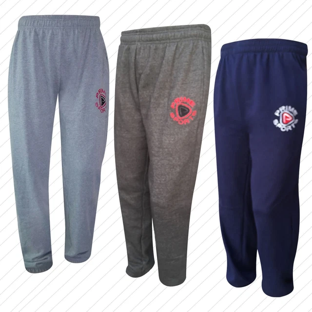 Lot De 5 Pantalons De Jogging Homme En Coton | Coupe Baggy, Longue, élastique | Gris, Avec Poches | Pour Sport, Détente