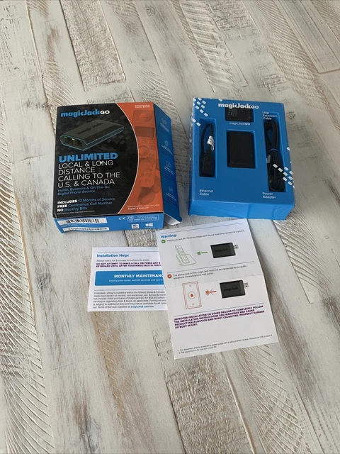 MAGIC JACK GO Smart Home/Business On The Go Digital Phone Service with Adapter