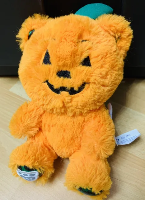 Build a Bear BAB Pumpkin Bear Buddy Small Fry Jack-O-Lantern 7" 2017 Plush