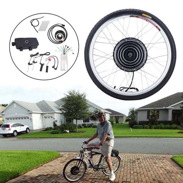 Kit Conversion Vélo Électrique 1500W - Roue Arrière 26 Pouces - Moteur Sans Balais - LCD & Assistance Au Pédalage - Pour Vélos 26"