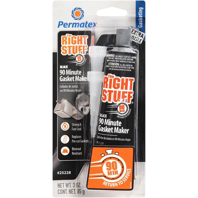 PERMATEX THE RIGHT STUFF Instant Rubber Gasket Maker - 3 fl. oz. ITW Performance