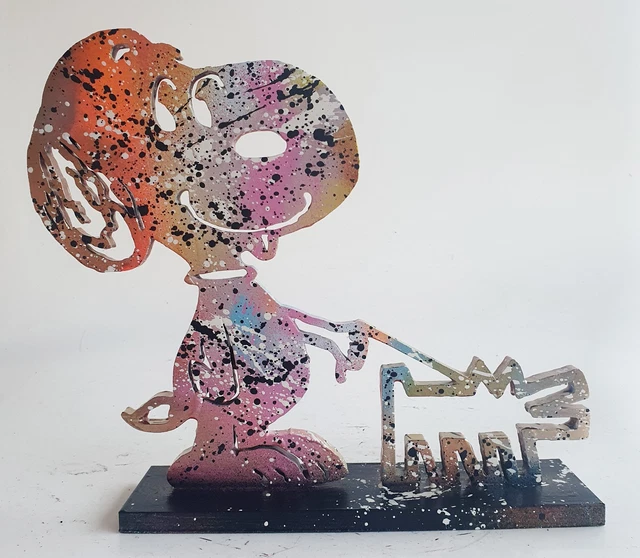 Sculpture Pop Art Romero Britto - Chien Ginger En Porcelaine - Goebel De Romero