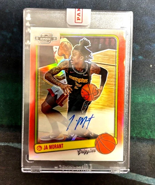 2020-21 Panini Contenders Optic Basketball Ja Morant Tribute Red Prizm Auto 3/25