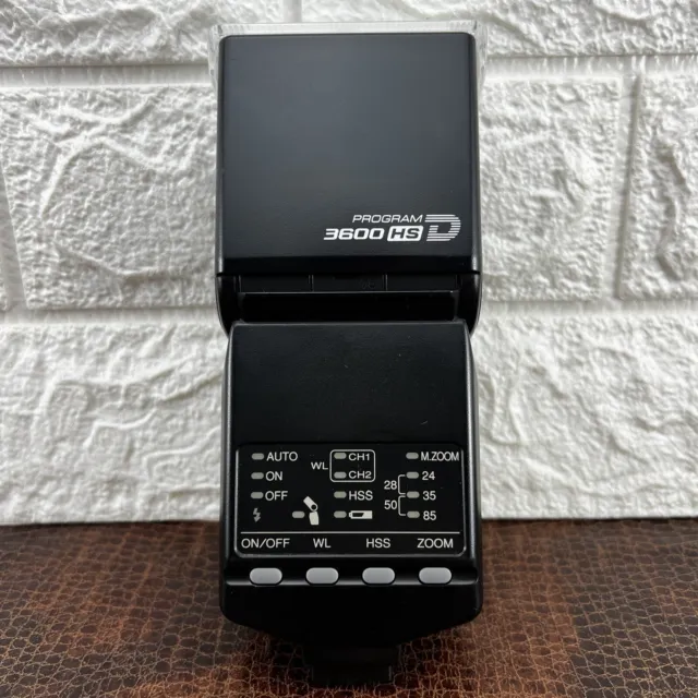 Konica Minolta 3600 HS D Mount Flash Camera W/ Light Covers Dynax Film Digital