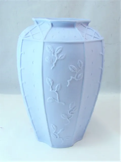 Fitz & Floyd Essentials THE BOTANICAL COLLECTION Blue/Lavender Vase EXCELLENT