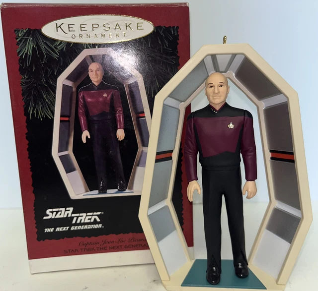 Hallmark Ornament Star Trek Next Generation - Captain Jean-Luc Picard 1995 NIB