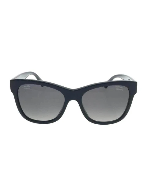CHANEL #248 Sunglasses Plastic black Men's 5380-a