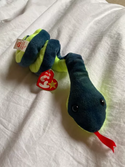 Hissy the Snake TY Beanie Baby - 1997 Retired Plush Plushy