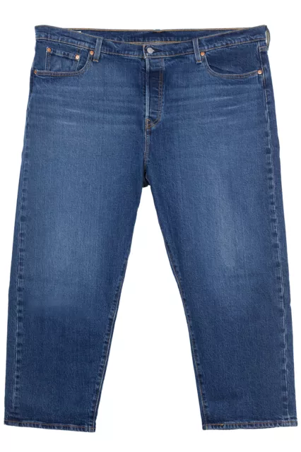 Levi's Plus 501 Original Recadrée Haut Taille Jeans Stretch Femmes Bleu Plusgröß
