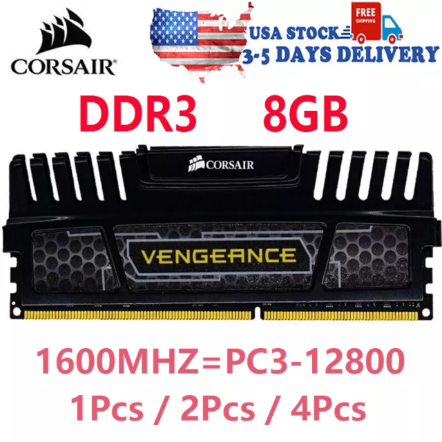 Corsair Vengeance DDR3 8GB 16GB 32GB 1600MHz PC3-12800 Desktop RAM Memory DIMM