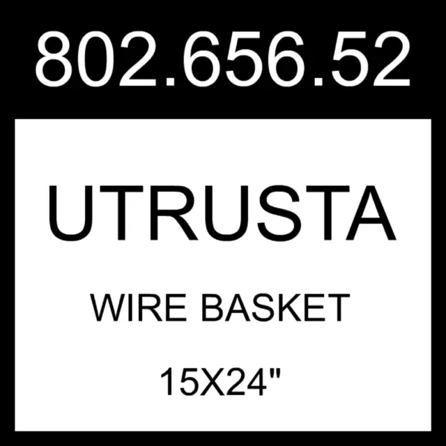 IKEA UTRUSTA WIRE Basket 15x24 802.656.52 $79.99 - PicClick