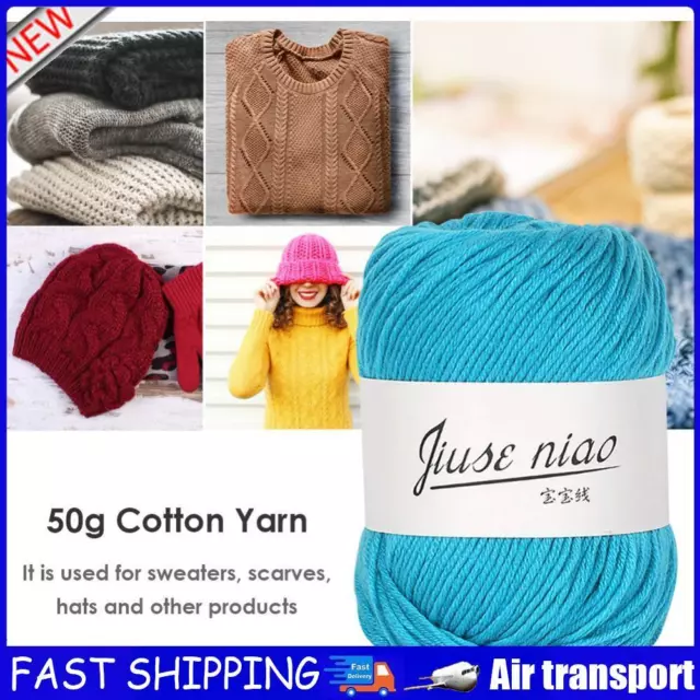 50g/roll 6-strand Cotton Yarn for Crochet Knitting DIY Thread Material (13) AU