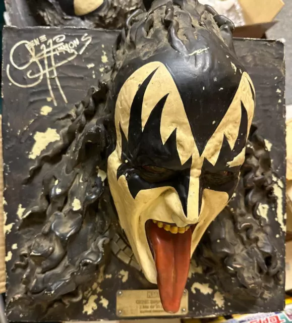 Illusive Originals KISS GENE SIMMONS AUTOGRAPHED Wall Art 2,801 of 15000