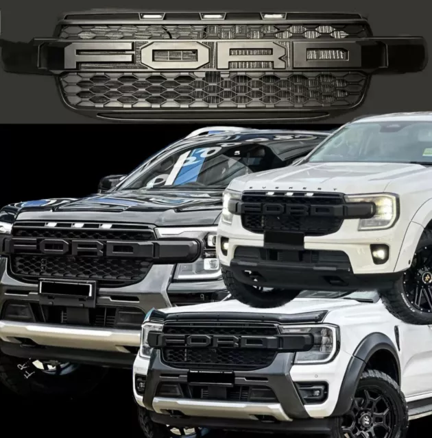 NEXT gen Ford Ranger Raptor Grill with  LED ( White or Amber)