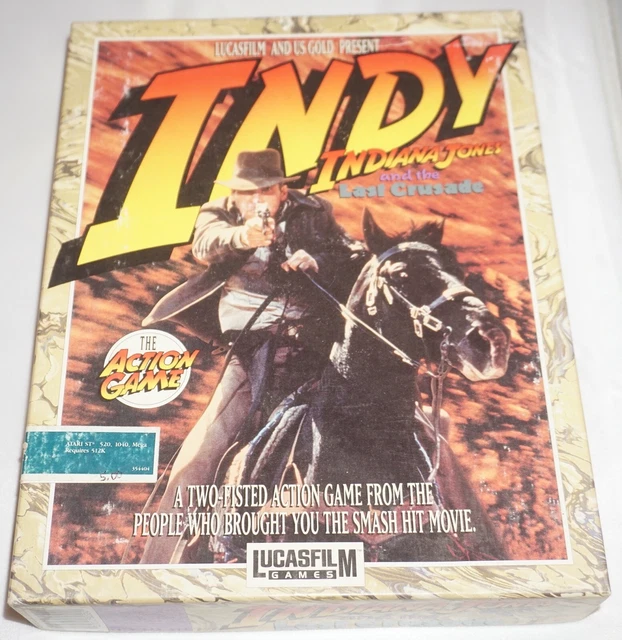 Indiana Jones And The Last Crusade Atari ST – Version Française Complète CIB