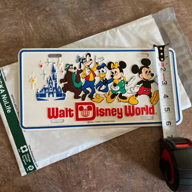 Placa de metal vintage de Walt Disney World de Mickey Mouse and Friends 3
