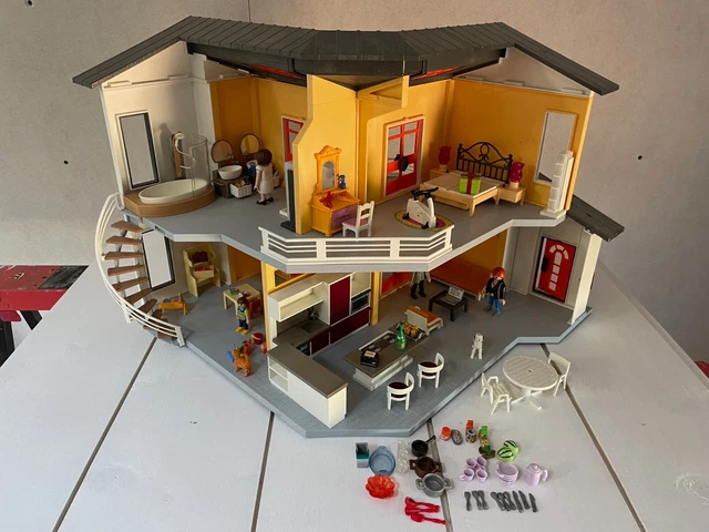 Playmobil 9266 Maison Moderne - City Life - La Maison Moderne & 9271  Chambre avec Espace Maquillage - Famille et Loisirs - pour aménager La Maison  Moderne : : Jeux et Jouets