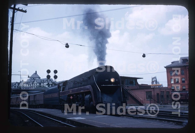 Original Slide N&W Norfolk & Western 4-8-4 606 Pocahontas Action Roanoke VA 1958