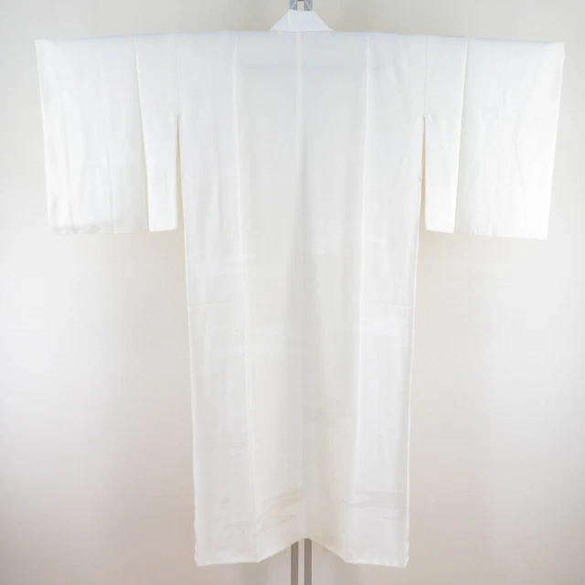 Juban Kimono inner wear Silk Kasumi pattern White 52.0inch Women's