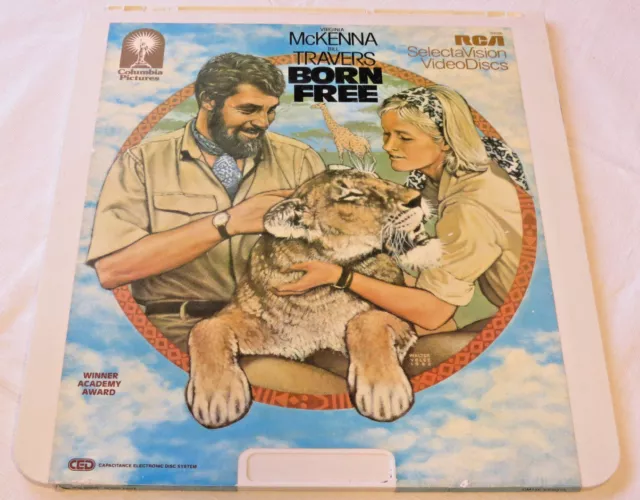 Columbia Pictures Born Free 03020 RCA VideoDiscs CED Video Disc videodisc movie